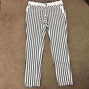Stella & Jamie Monochrome Striped Trousers